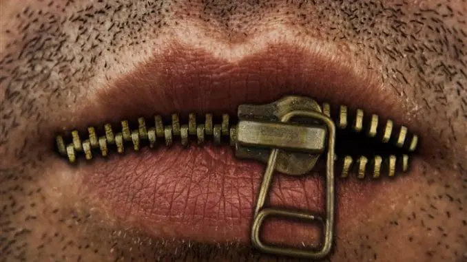 man staying quiet about affiar