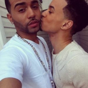 cute gay black couple