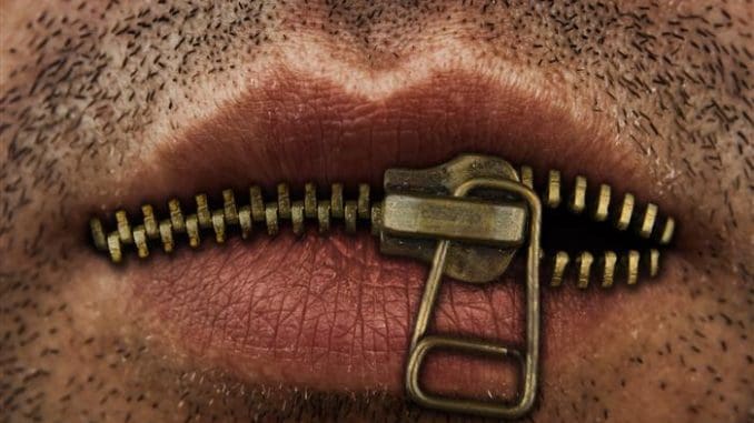 man staying quiet about affiar