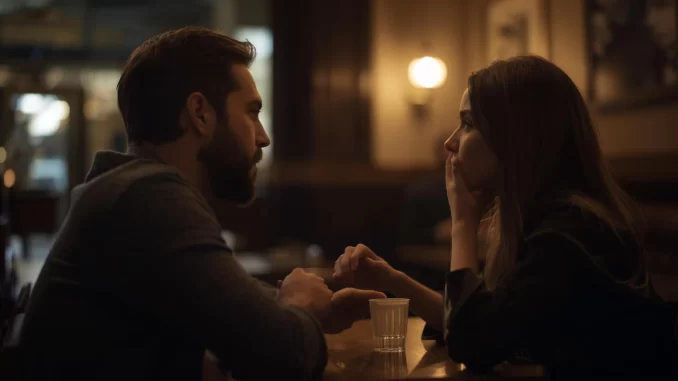 couple talking to eachother 