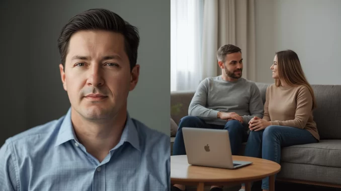 Online couples counseling session - virtual therapy from home in Illinois