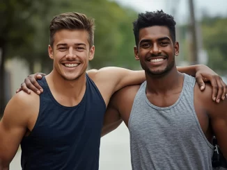 lgbt male couple coming in for premarital counseling at couples counseling chicago