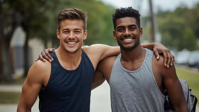 lgbt male couple coming in for premarital counseling at couples counseling chicago