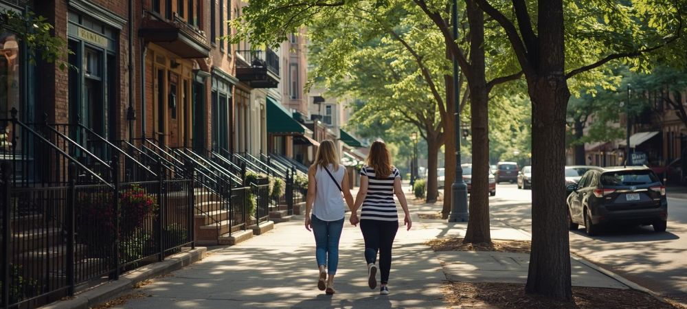 lgbt couple coming out in andersonville chicago going to couples therapy